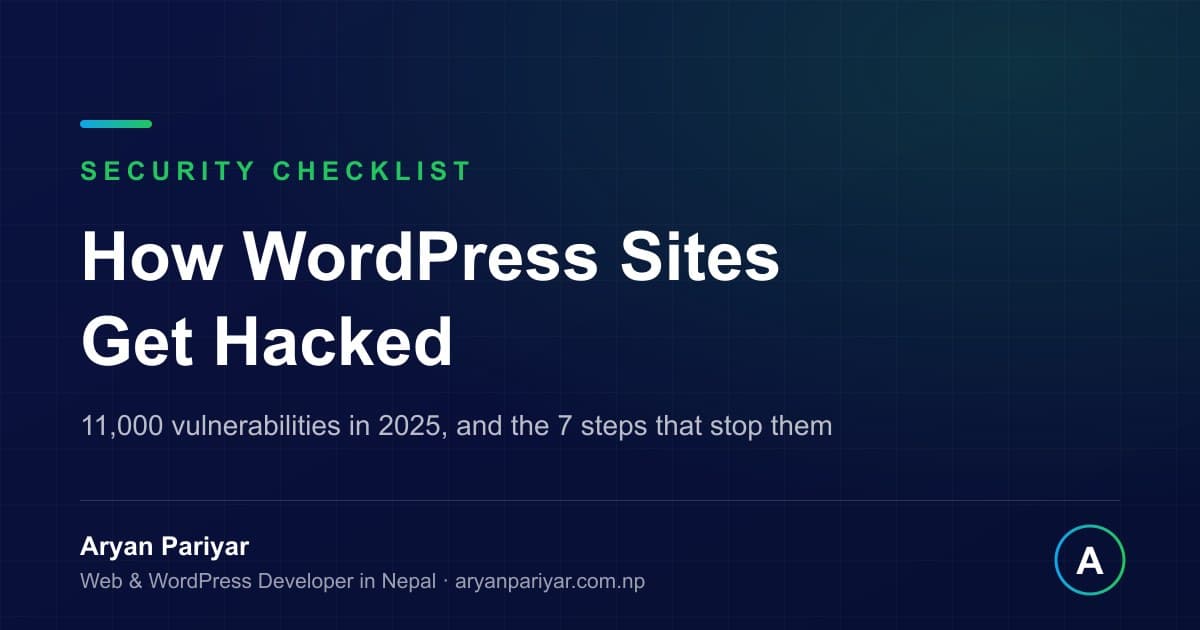 How WordPress Websites Get Hacked, and the 7 Step Prevention Checklist