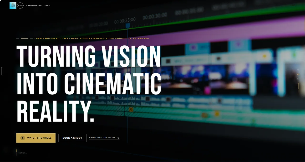 Create Motion Pictures website screenshot