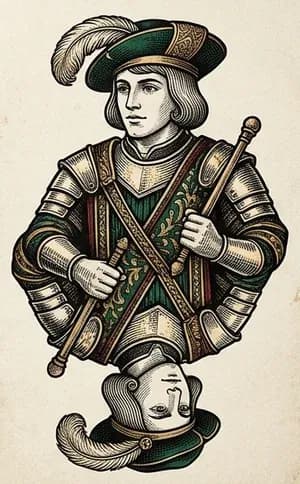 Illustrated Jack court card from the game