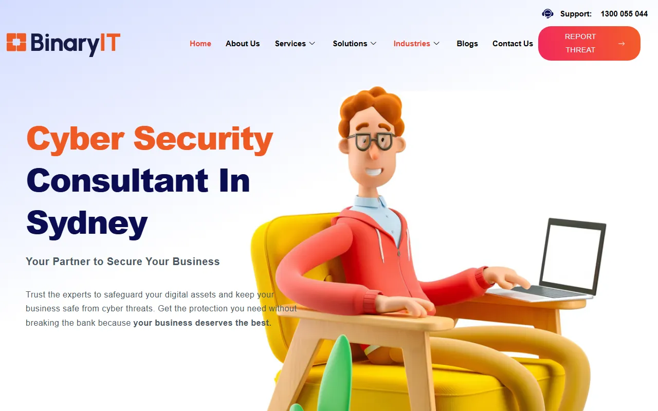 Binary IT website screenshot