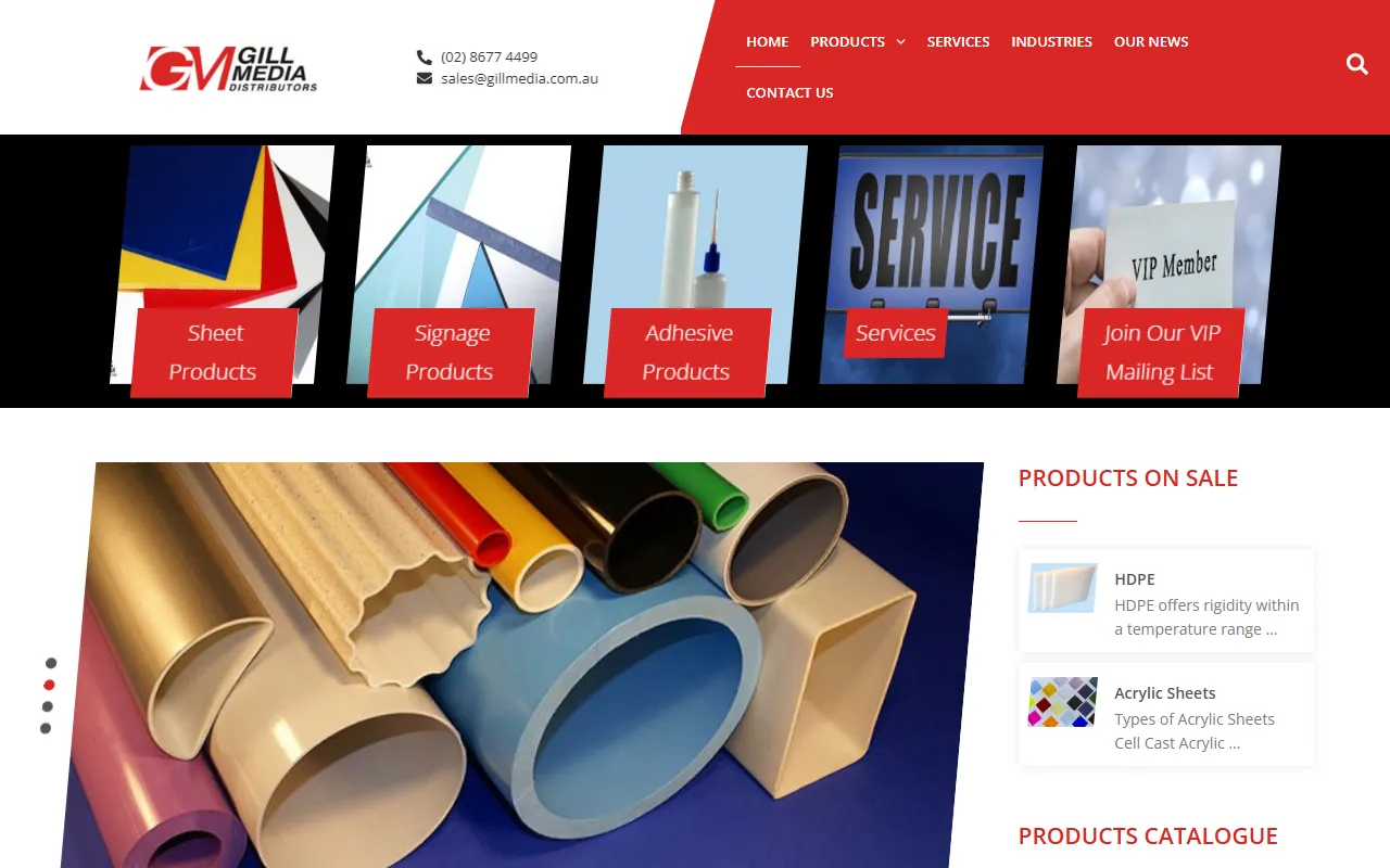 Gill Media website screenshot