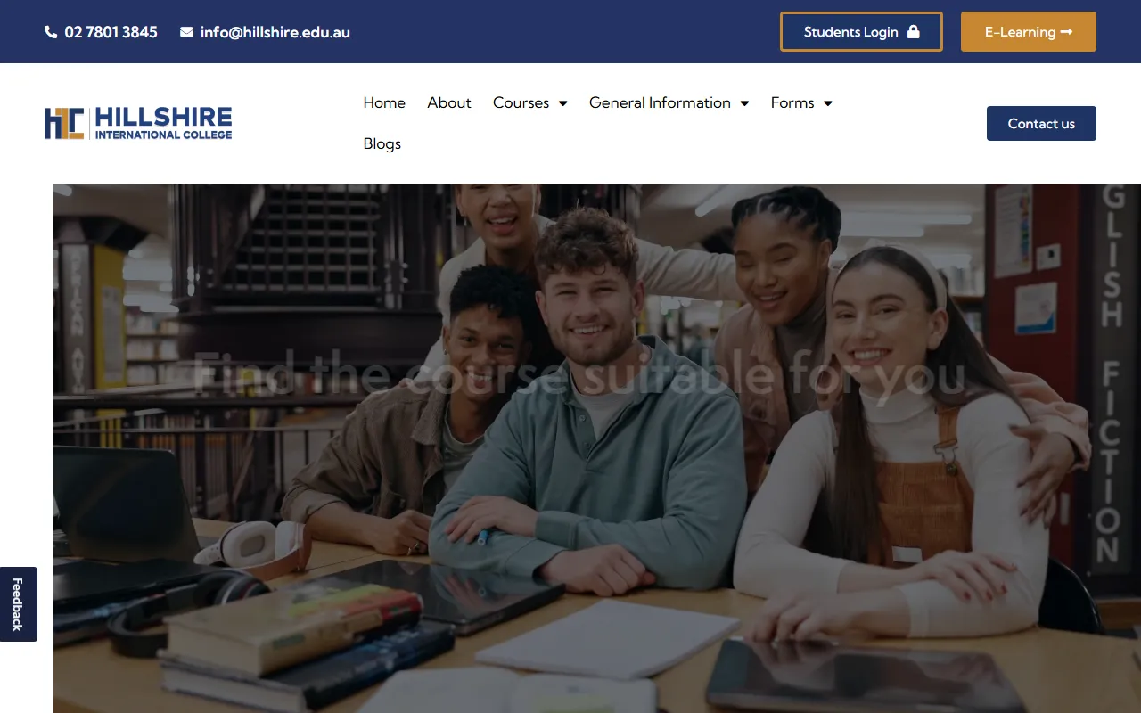 Hillshire Education website screenshot