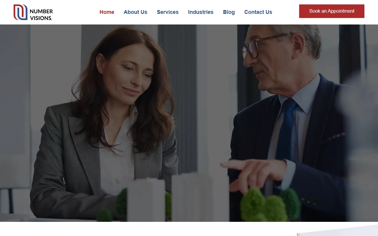 Number Visions website screenshot