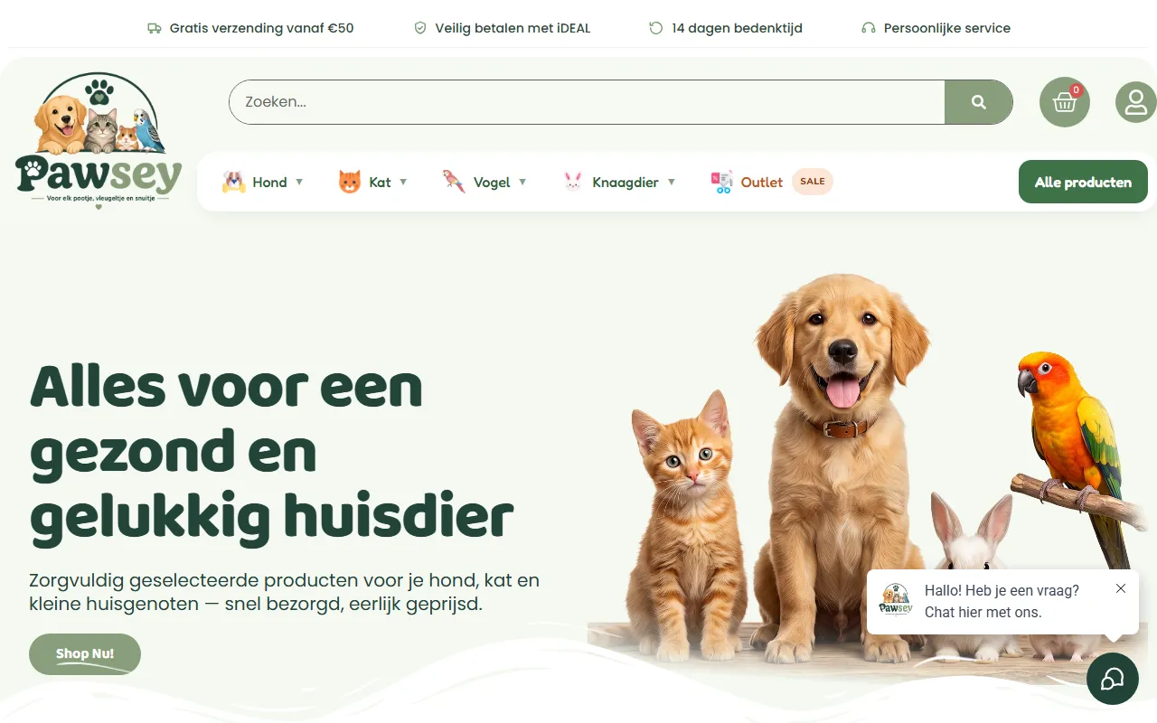 Pawsey website screenshot